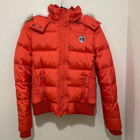 Women's American Eagle Puffer Coat, Size Large - Picture 2 of 16